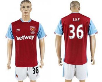 West Ham United #36 Lee Home Soccer Club Jersey