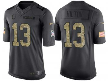 Nike Indianapolis Colts #13 T.Y. Hilton Men's Stitched Black NFL Salute to Service Limited Jerseys