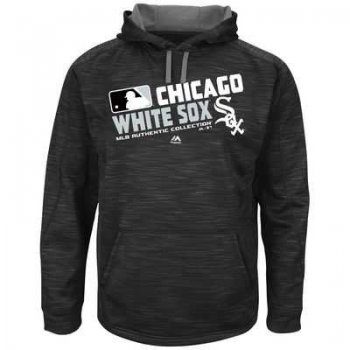 Men's Chicago White Sox Big & Tall On-Field Black Team Choice Streak Therma Base Fleece Hoodie