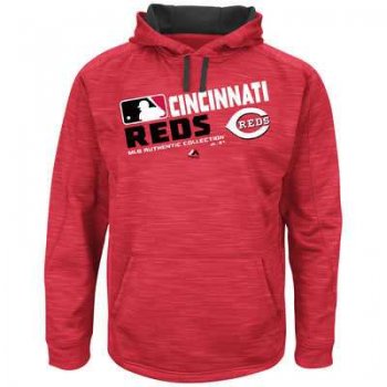 Men's Cincinnati Reds Authentic Collection Red Team Choice Streak Hoodie