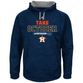 Men's Houston Astros Navy 2015 Playoff On Field Take October Streak Fleece Hoodie