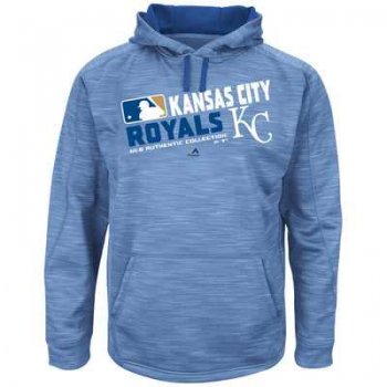 Men's Kansas City Royals Authentic Collection Light Blue Team Choice Streak Hoodie