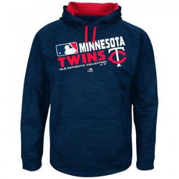 Men's Minnesota Twins Authentic Collection Navy Team Choice Streak Hoodie