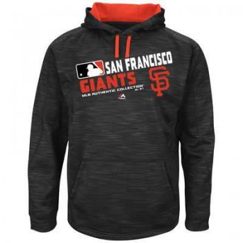 Men's San Francisco Giants Authentic Collection Black Team Choice Streak Hoodie