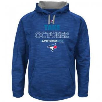 Men's Toronto Blue Jays Royal 2015 Playoff On Field Take October Streak Fleece Hoodie