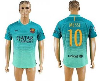 Barcelona #10 Messi Sec Away Soccer Club Jersey