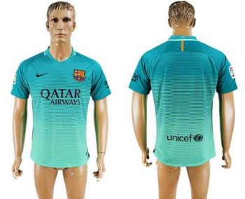 Barcelona Blank Sec Away Soccer Club Jersey