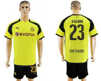 Dortmund #23 Kagawa European Away Soccer Club Jersey