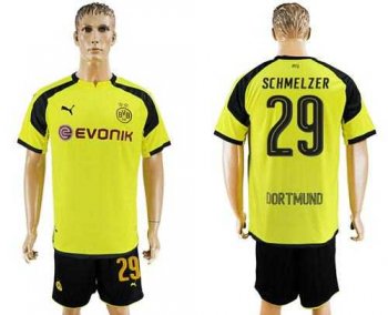 Dortmund #29 Schmelzer European Away Soccer Club Jersey