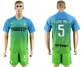 Inter Milan #5 Felipe Melo Sec Away Soccer Club Jersey