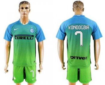 Inter Milan #7 Kondogbia Sec Away Soccer Club Jersey