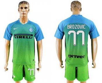 Inter Milan #77 Brozovic Sec Away Soccer Club Jersey