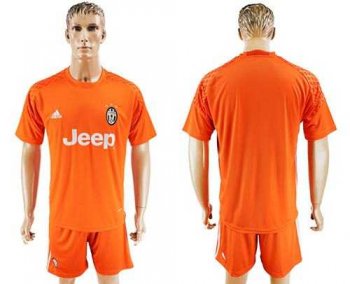 Juventus Blank Orange Goalkeeper Soccer Club Jersey