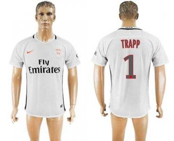 Paris Saint-Germain #1 Trapp Sec Away Soccer Club Jersey