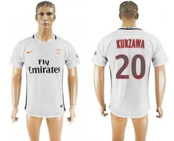 Paris Saint-Germain #20 Kurzawa Sec Away Soccer Club Jersey