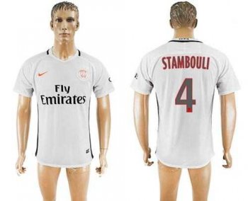 Paris Saint-Germain #4 Stambouli Sec Away Soccer Club Jersey