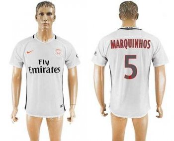 Paris Saint-Germain #5 Marquinhos Sec Away Soccer Club Jersey