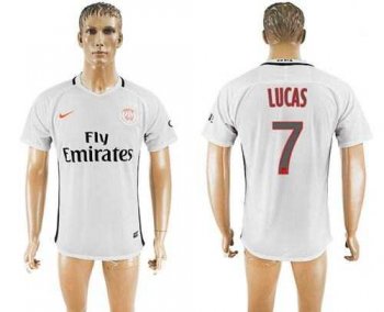 Paris Saint-Germain #7 Lucas Sec Away Soccer Club Jersey