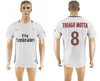 Paris Saint-Germain #8 Thiago Motta Sec Away Soccer Club Jersey