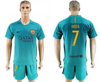 Barcelona #7 Arda Sec Away Soccer Club Jersey