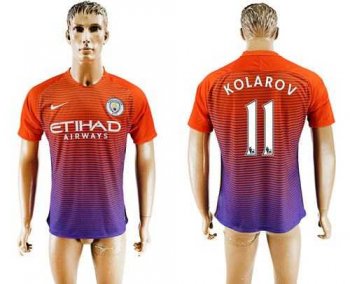 Manchester City #11 Kolarov Sec Away Soccer Club Jersey