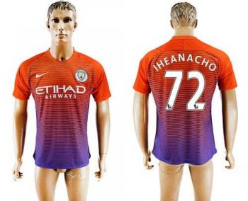 Manchester City #72 Iheanacho Sec Away Soccer Club Jersey