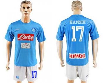 Naples #17 Hamsik Blue Home Soccer Club Jersey