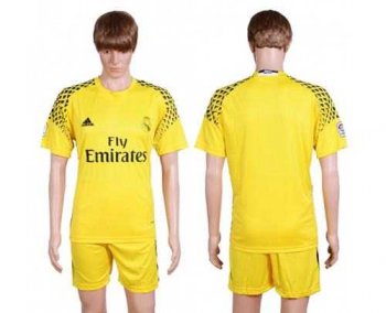 Real Madrid Blank Yellow Goalkeeper Soccer Club Jersey