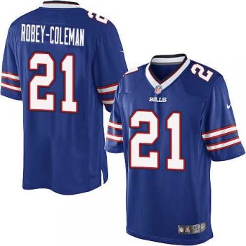 Youth Nike Buffalo Bills #21 Nickell Robey-Coleman Royal Blue Team Color NFL Elite Jersey