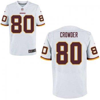 Men's Nike Washington Redskins #80 Jamison Crowder White NFL Elite Jersey