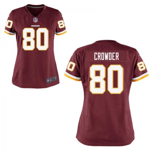 Women's Nike Washington Redskins #80 Jamison Crowder Burgundy NFL Game Jersey