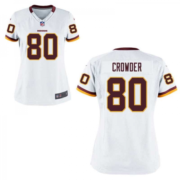 Women's Nike Washington Redskins #80 Jamison Crowder White NFL Game Jersey