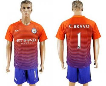 Manchester City #1 C.Bravo Sec Away Soccer Club Jersey