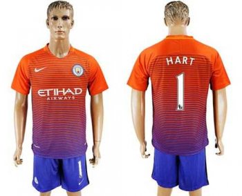 Manchester City #1 Hart Sec Away Soccer Club Jersey