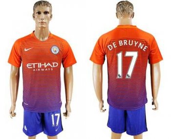 Manchester City #17 De Bruyne Sec Away Soccer Club Jersey