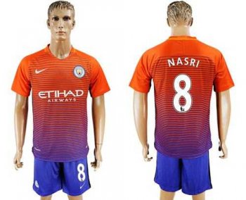 Manchester City #8 Nasri Sec Away Soccer Club Jersey