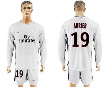 Paris Saint-Germain #19 Aurier Sec Away Long Sleeves Soccer Club Jersey