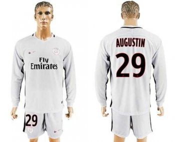 Paris Saint-Germain #29 Augustin Sec Away Long Sleeves Soccer Club Jersey