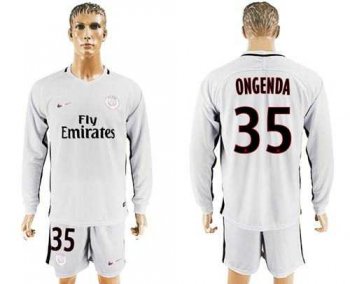 Paris Saint-Germain #35 Ongenda Sec Away Long Sleeves Soccer Club Jersey