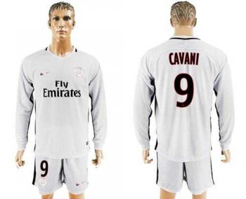 Paris Saint-Germain #9 Canavi Sec Away Long Sleeves Soccer Club Jersey