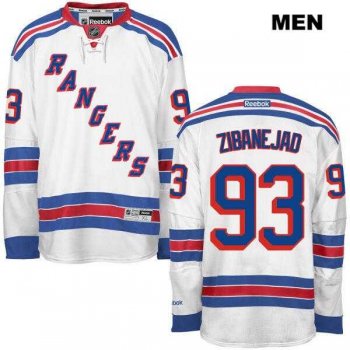 New York Rangers #93 mika zibanejad White Stitched NHL Jersey