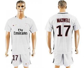 Paris Saint-Germain #17 Maxwell Sec Away Soccer Club Jersey