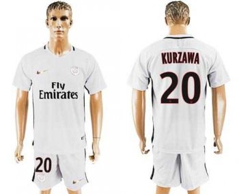 Paris Saint-Germain #20 Kurzawa Sec Away Soccer Club Jersey