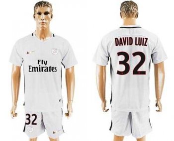 Paris Saint-Germain #32 David Luiz Sec Away Soccer Club Jersey