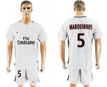 Paris Saint-Germain #5 Marquinhos Sec Away Soccer Club Jersey