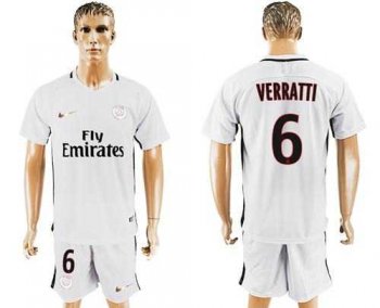 Paris Saint-Germain #6 Verratti Sec Away Soccer Club Jersey