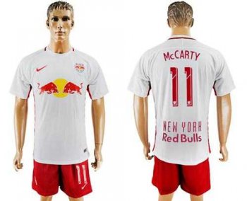 Red Bull #11 McCARTY White Home Soccer Club Jersey