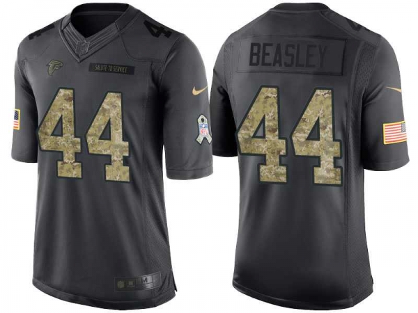 Nike Atlanta Falcons #44 Vic Beasley Men's Stitched Anthracite NFL Salute to Service Limited Jerseys