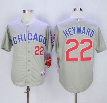 Chicago Cubs #22 Jason Heyward Grey Road Cool Base Stitched MLB Jersey