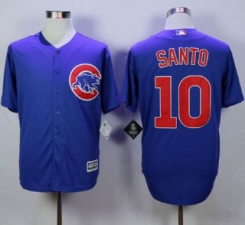 Chicago Cubs #10 Ron Santo Blue New Cool Base Stitched MLB Jersey